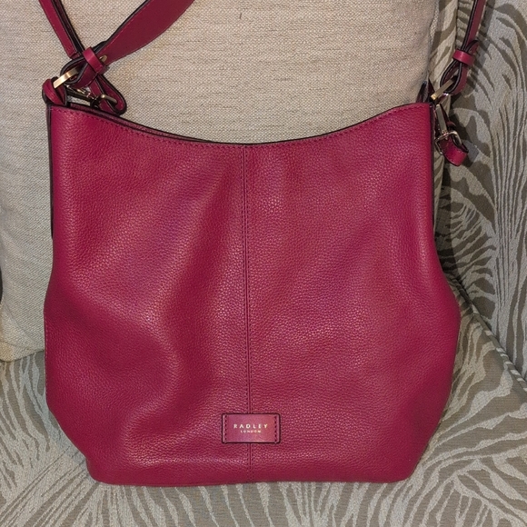 RADLEY LONDON Southwork Lane Large Dark Pink Hobo2 Way Carry